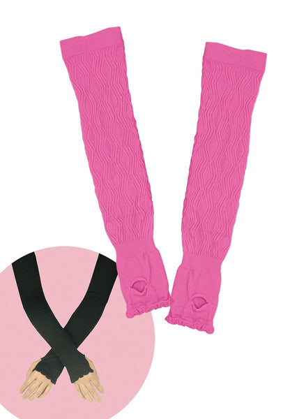 Beige Diamond Shape UPF50+ UV Arm Cover with Bamboo Charcoal 663 - Sunna Character