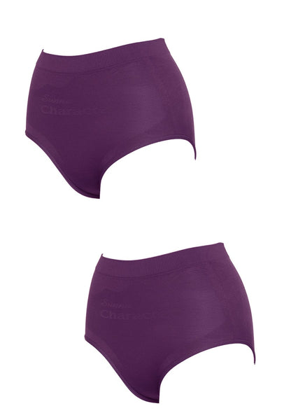 Mid-Waist Slim Wear 中腰竹炭瘦身內褲(2件) 1169 - Sunna Character