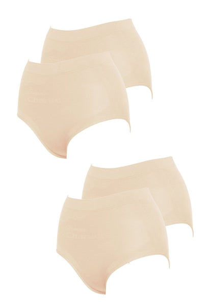 Mid-Waist Slim Wear 中腰竹炭瘦身內褲(4件) 1169 - Sunna Character