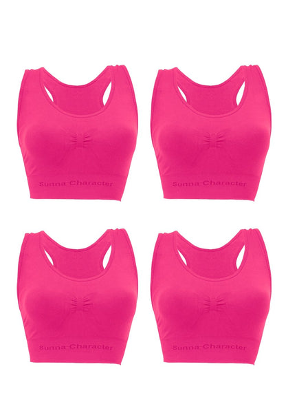 Copy of Fast Drying Sports Bra with Bamboo Charcoal - Cross-Back 3292 (4 pieces) - Sunna Character