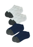 Low Cut Trainer Socks with Bamboo Charcoal (4 pairs) - Sunna Character