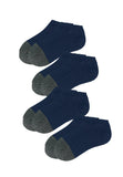 Low Cut Trainer Socks with Bamboo Charcoal (4 pairs) - Sunna Character