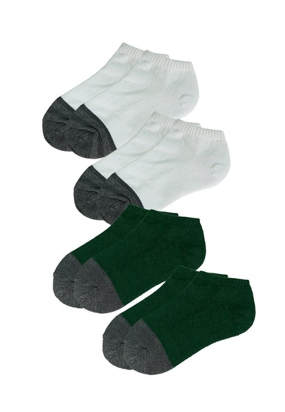 Low Cut Trainer Socks with Bamboo Charcoal (4 pairs) - Sunna Character