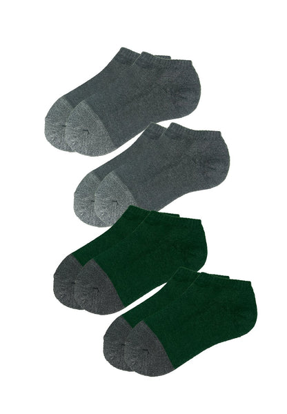 Low Cut Trainer Socks with Bamboo Charcoal (4 pairs) - Sunna Character