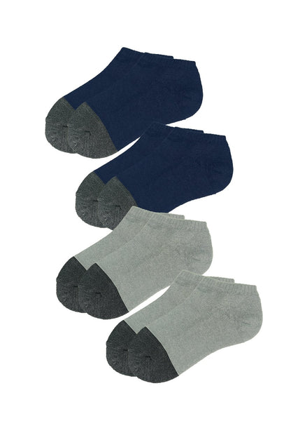 Low Cut Trainer Socks with Bamboo Charcoal (4 pairs) - Sunna Character