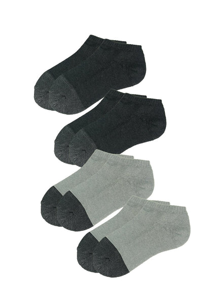 Low Cut Trainer Socks with Bamboo Charcoal (4 pairs) - Sunna Character