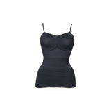 Thin Straps Vest with Bamboo Charcoal Fabric 2890-BLK - Sunna Character